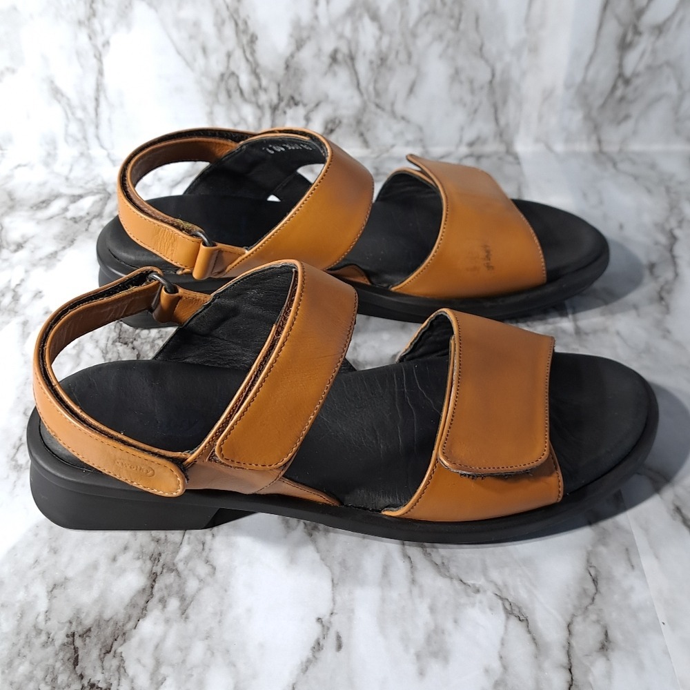 Wolky Women's Open Toe Comfortable Sandals‎ Genuine Leather Chestnut/Brown 42 - Picture 5 of 15